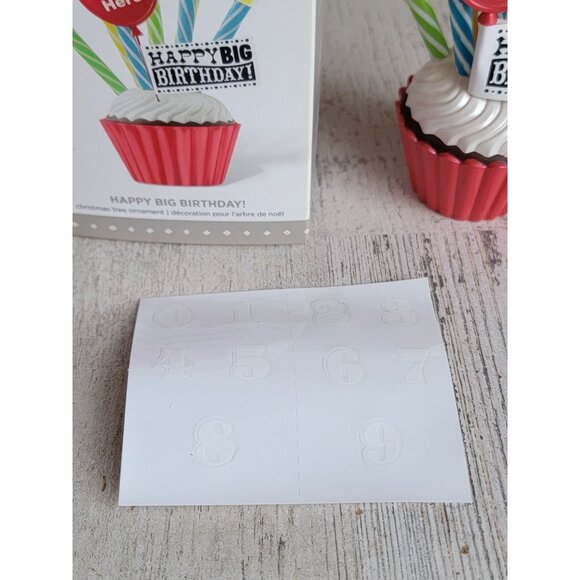 Hallmark happy big birthday customizable ornament Xmas - Picture 2 of 7